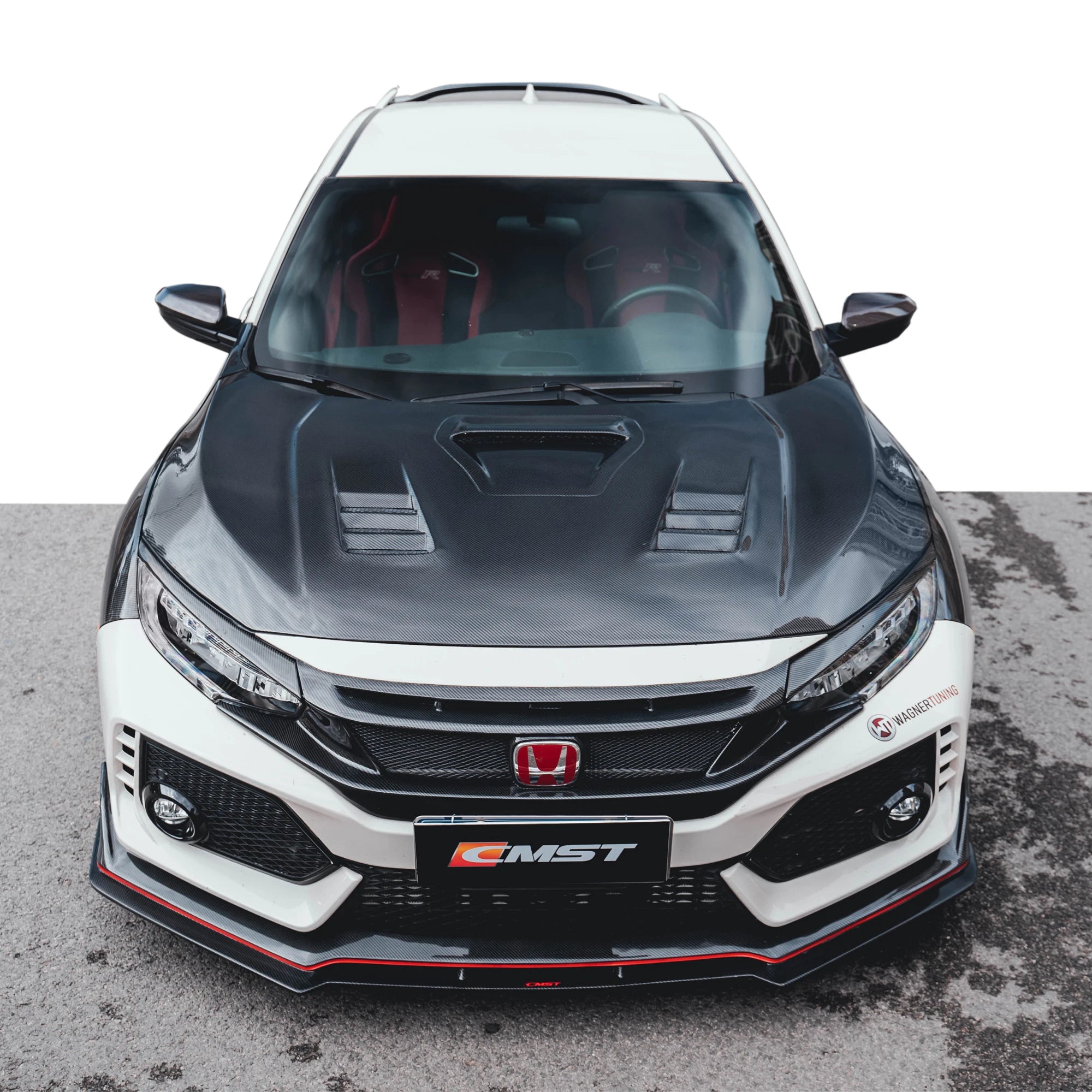 High Quality Body Kits for Honda civic Type R 2018 2019 2020 Front Lip Diffuser Fender and Hood for Civic Type R Bodykit