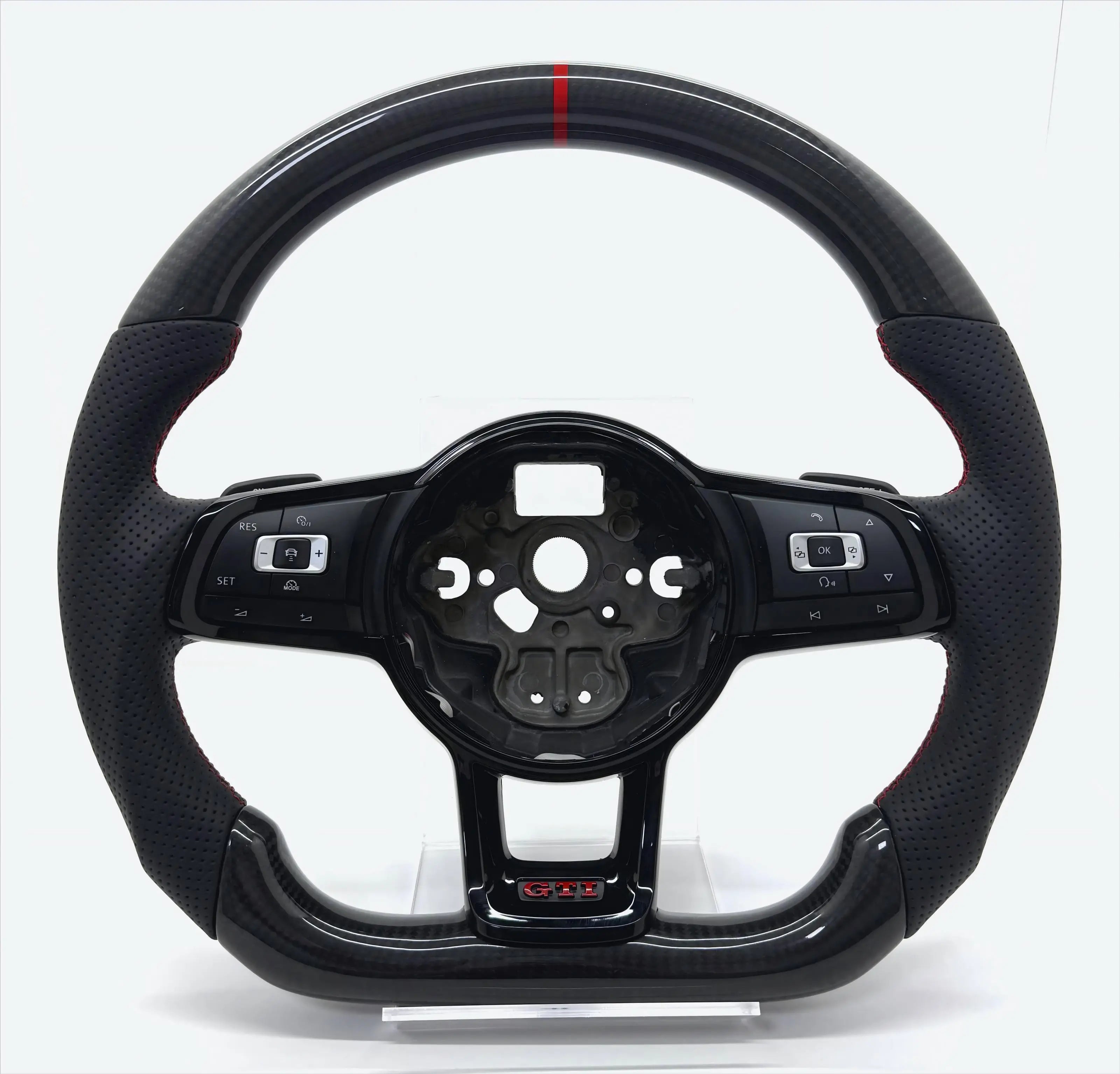 Carbon Fiber Steering Wheel for Volkswagen Golf MK7 MK7.5 GTE R 2013-2020 Polo GTI Tiguan Passat Steering Wheel