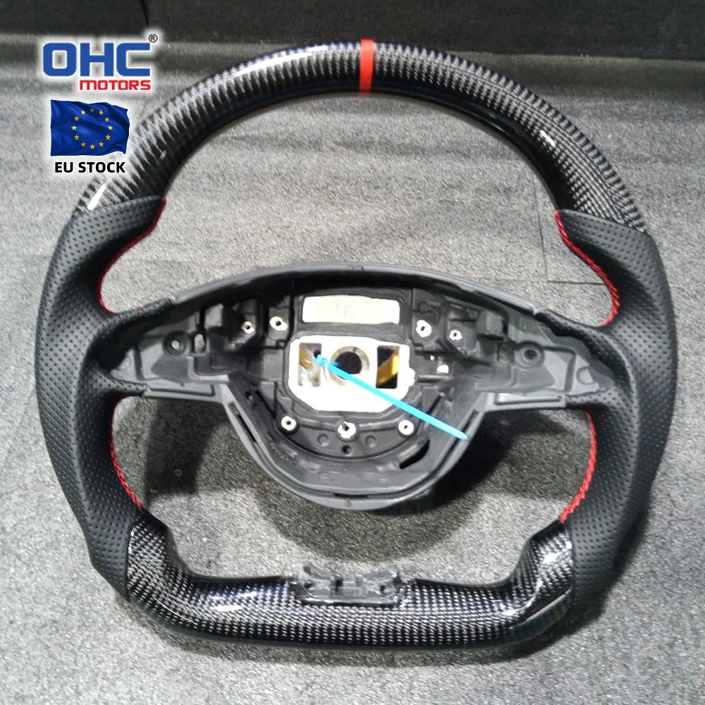 EU Stock Real Carbon Fiber Steering Wheel for Mercedes Lenkrad W205 (2015-2018) W213 W246 C218 Volante W166 W222 W/ Paddle Holes