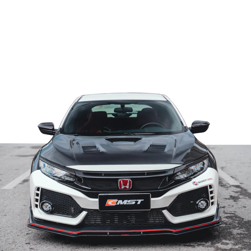 High Quality Body Kits for Honda civic Type R 2018 2019 2020 Front Lip Diffuser Fender and Hood for Civic Type R Bodykit