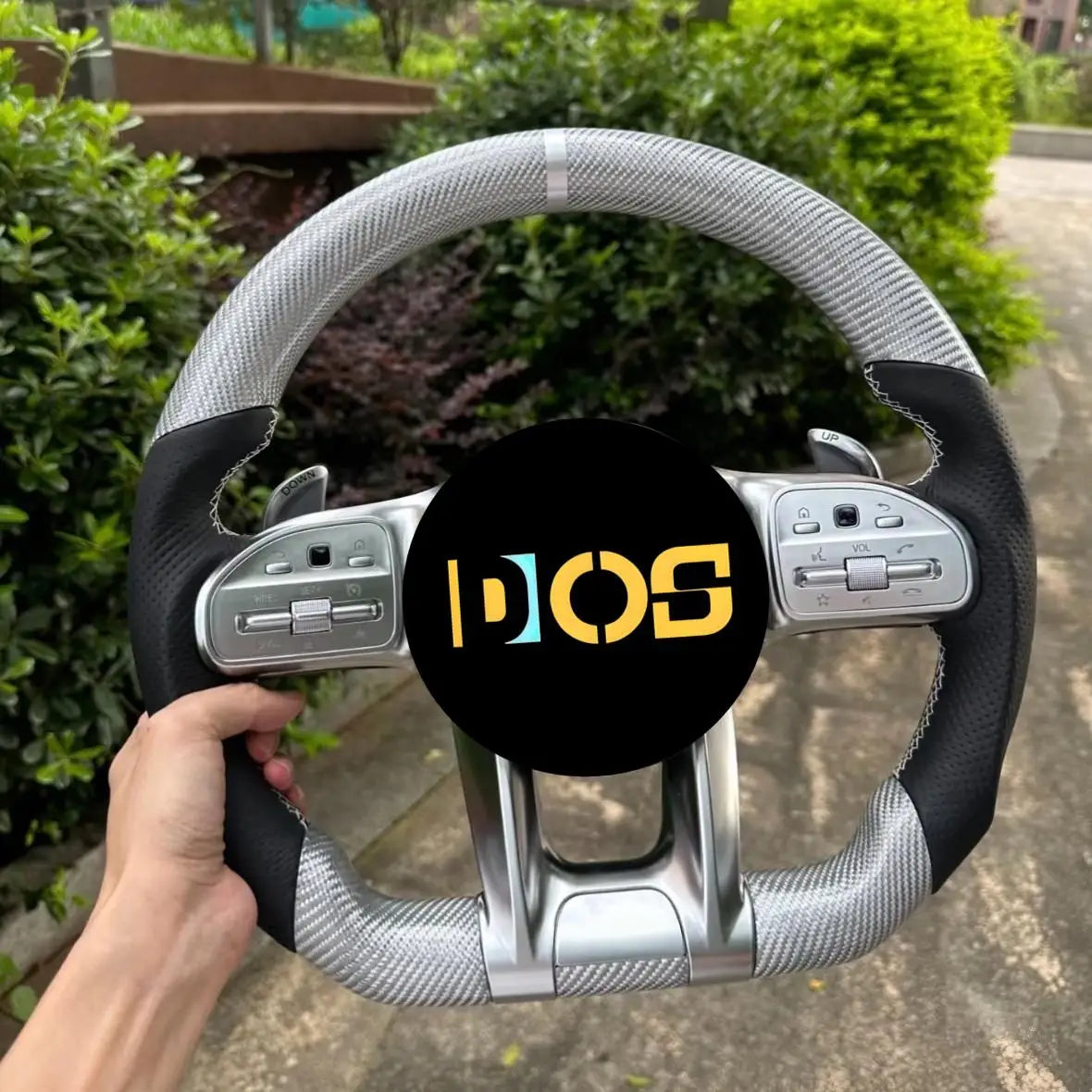 DOS  for Benz ML W166 GL X166 2013-2015 Forged Carbon Fiber Leather Performance Hot-Selling Wholesale Steering Wheel