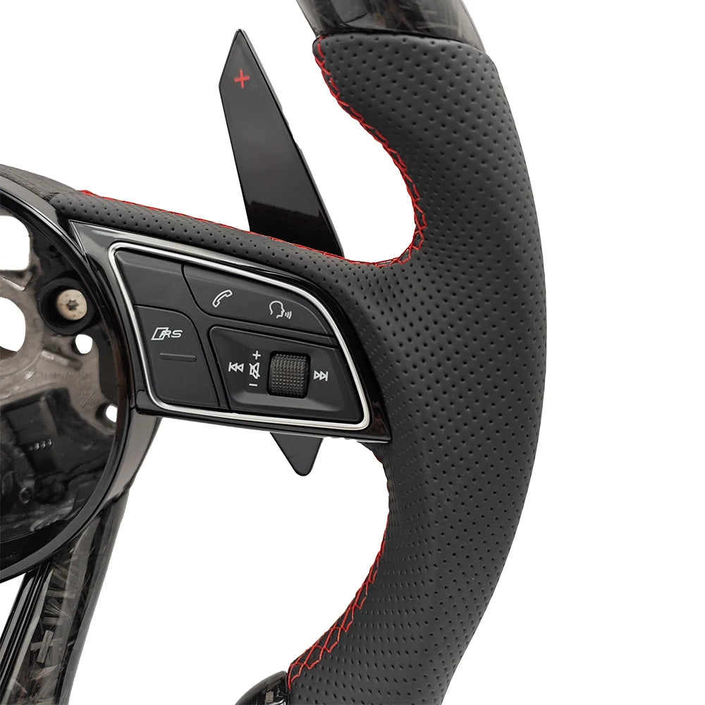 Custom Volant Lenkard Forged Carbon Fiber Steering Wheel for Audi A3 A4 A5 A6 A7 C6 C7 C8 S4 S5 S6 B7 B8 B9 RS3 RS5 RS6 Q5 Q7
