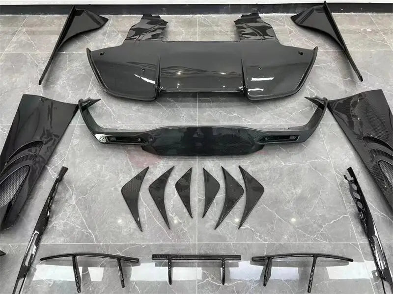 Carbon Fiber Car Body Kit for Mclaren 720s Upgrade to Topcar Style Car Front Lip Rear Diffuser Side Skirts Fenders