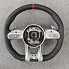 For Mercedes AMG a B C E S G V Series Flat Bottom Car Driving Modification Steering Wheel