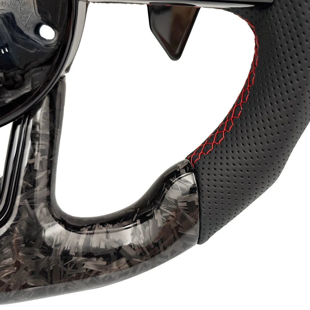 Custom Volant Lenkard Forged Carbon Fiber Steering Wheel for Audi A3 A4 A5 A6 A7 C6 C7 C8 S4 S5 S6 B7 B8 B9 RS3 RS5 RS6 Q5 Q7