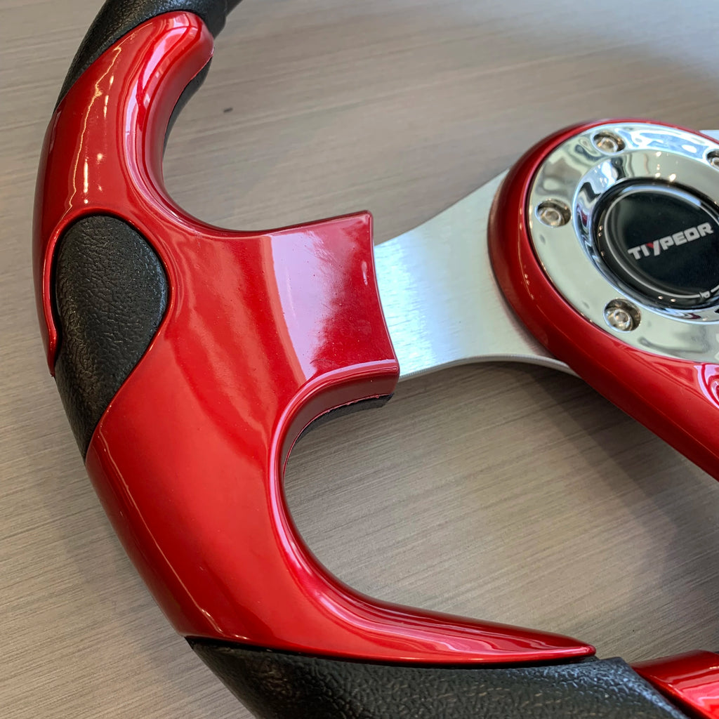 New Game Style Customize Sport Steering Wheel 320mm PU Volante Deportivo Leather Modified Kart Car Steering Wheel 13inch