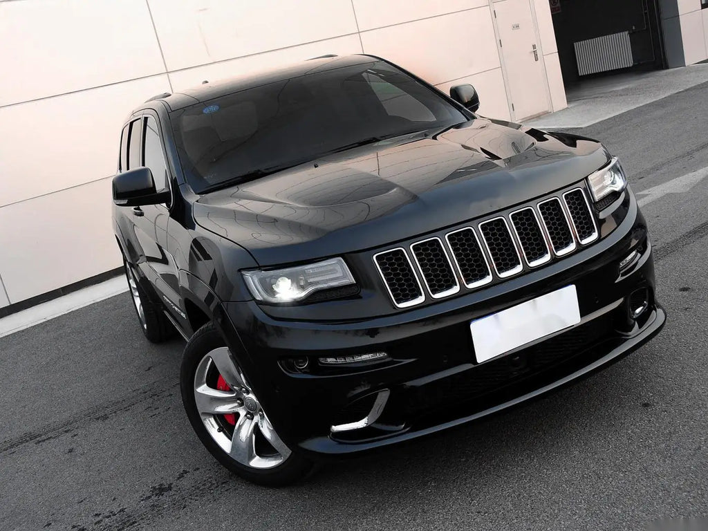 New LDR High Quality Grand Cherokee 2013-2021 Bumper Upgrade Kit SRT8 Style Hood LED Headlights Clips Universal Fitment 1 Year