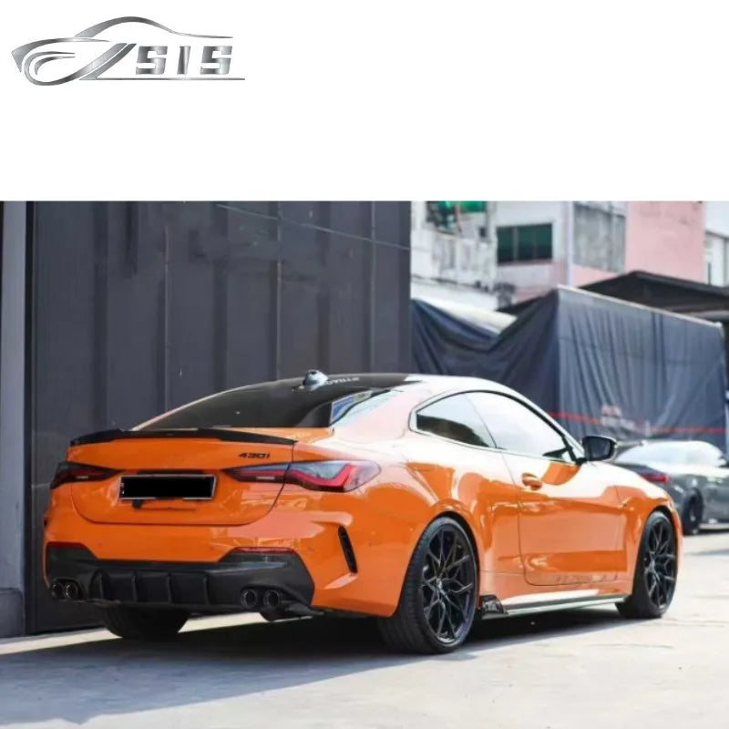 4 Series G22 G23 Carbon Fiber BodyKit Fit for FD Style Front Lip Side Skirt Rear Diffuser for 4 Series G22 G23